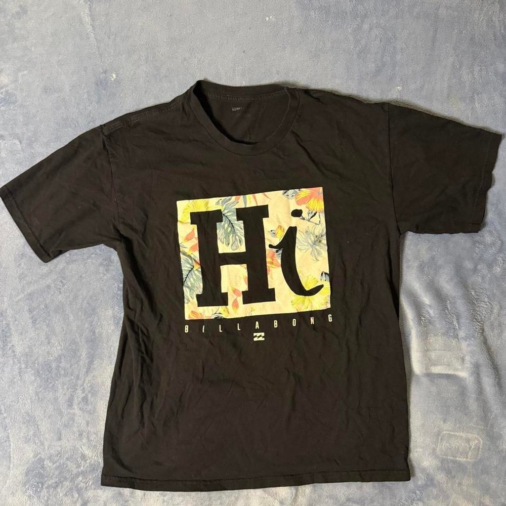 BILLABONG Hi Hawaii Surf Wave Tee Shirt Men size L Core Fit